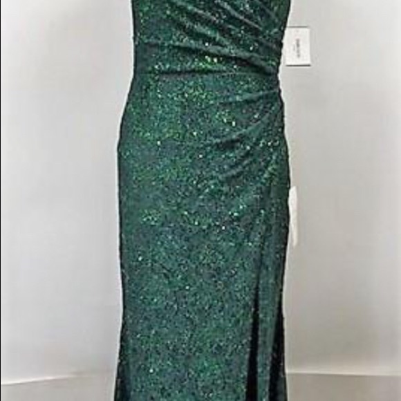 Jules & Cleo Juniper V Neck Mermaid Formal Dress - Picture 4 of 7